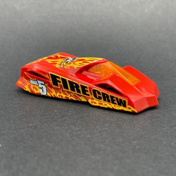 Hot Wheels Other - Hot Wheels Fire Crew Unit #5 Car Extreme City Red Flames Diecast 1/64 Loose
